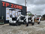 JPC KV12 mini excavator, side view