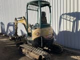 2015 Yanmar VIO25-4 mini excavator, rear three-quarter view
