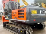 2017 Hitachi Zaxis 210 crawler excavator, rear three-quarter view