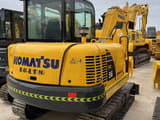 2020 Komatsu PC56 mini excavator, rear three-quarter view