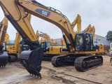 2018 Caterpillar 325BL crawler excavator, front three-quarter view