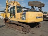 2006 Komatsu PC240LC crawler excavator, rear three-quarter view