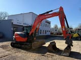 2022 Kubota KX080-4α2 crawler excavator, side view