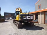 2015 JCB JS210LC crawler excavator, rear view