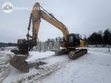 2016 JCB JS220 crawler excavator, front-side view