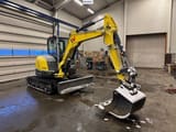 2022 Wacker Neuson EZ50 mini excavator, side view