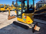 2020 Caterpillar 301.8 crawler excavator, rear three-quarter view