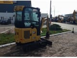 2021 Caterpillar 301.8-05 crawler excavator, rear three-quarter view