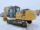 2025 Caterpillar 320D3 GC crawler excavator, rear three-quarter view
