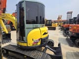 2022 Yanmar ViO55 mini excavator, front three-quarter view