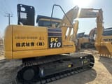 2023 Komatsu PC110-7 crawler excavator, side profile view