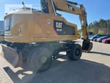 2015 Caterpillar M318F wheel excavator, rear three-quarter view