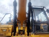 2019 Caterpillar 336GC crawler excavator front view of boom and cab