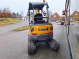 XCMG XE27E mini excavator, rear view