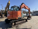 2016 Hitachi Zaxis 75USK crawler excavator, rear three-quarter view