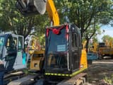 2024 Sany SY75C mini excavator, front three-quarter view