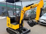 2025 JPC KV12 mini excavator, three-quarter view