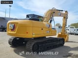 2025 Caterpillar 323D3 crawler excavator, rear three-quarter view