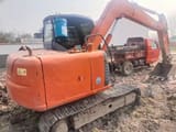 2016 Hitachi ZX70 mini excavator, rear three-quarter view
