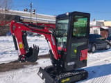 2025 Captok CK13S mini excavator, side profile view
