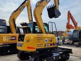 2024 Sany SY75C Pro mini excavator, rear three-quarter view