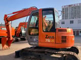 Hitachi Zaxis 75US crawler excavator, side view