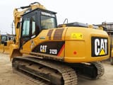 2016 Caterpillar 312D crawler excavator, rear three-quarter view