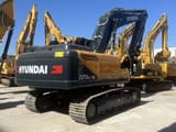 2023 Hyundai 220LC-9S crawler excavator, rear three-quarter view