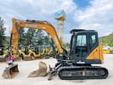 2018 CASE CX80C mini excavator, side view