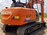 Hitachi Zaxis 130 crawler excavator, rear three-quarter view