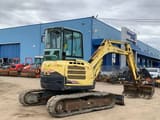 2011 Yanmar VIO50 mini excavator, rear three-quarter view
