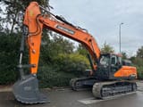 2025 Develon DX300LC-7M crawler excavator, side profile view