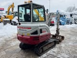 2017 Takeuchi TB230 mini excavator, rear three-quarter view
