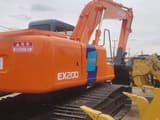 2016 Hitachi EX200-2 crawler excavator rear three-quarter view