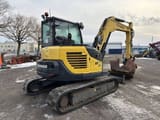 2018 Yanmar VIO80-1 mini excavator, rear three-quarter view