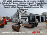 2010 Caterpillar M316D wheel excavator, front three-quarter view