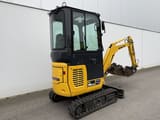 2022 Komatsu PC16R-3HS mini excavator, rear three-quarter view