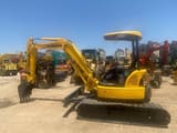 2020 Komatsu PC40MR-2 mini excavator, three-quarter view