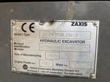 2008 Hitachi ZX350LCN-3 crawler excavator identification plate