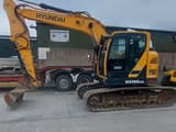 2022 Hyundai HX145LCR crawler excavator, side profile view