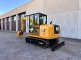 2018 Caterpillar 306E2 mini excavator, rear three-quarter view