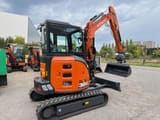 2025 Hitachi Zaxis 38U mini excavator, side view