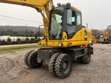 2007 Komatsu PW160-7H wheel excavator, front three-quarter view