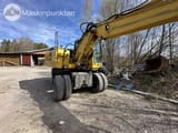 2007 Komatsu PW140-7 wheel excavator, side view