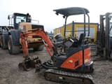 2008 Hitachi ZX17U mini excavator, side view