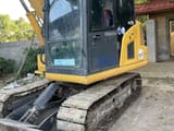 2018 Komatsu PC70-8 mini excavator, side view of cab and blade