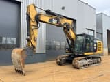 2012 Caterpillar 323E crawler excavator, side profile view
