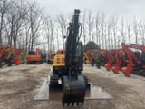 2024 Hyundai HX60 mini excavator, rear view