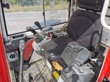2010 Kubota U35-3 mini excavator interior cab view