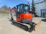 2016 Kubota U55-4 mini excavator, rear three-quarter view